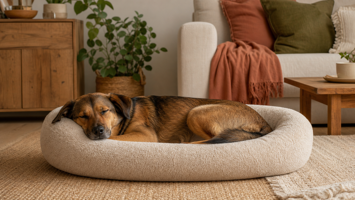 Chien reposant dans un couchage confortable