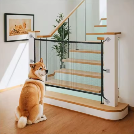 Clôture de sécurité pour chien vue de face