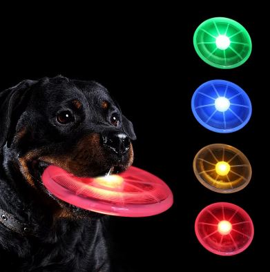 Frisbee lumineux pour chien coloris disponibles