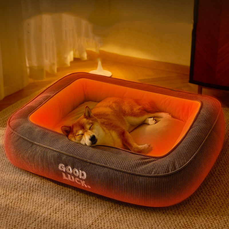 Lit chauffant pour chien panier chaud