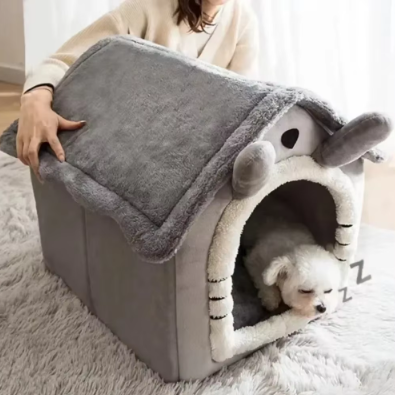 Niche lavable pour chien abri confortable