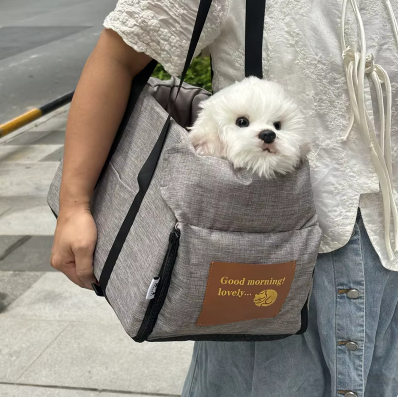 Siège de voiture pour chien détail rembourrage confortable